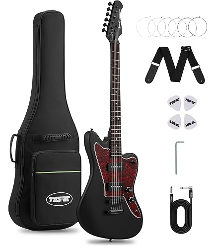 Amazon.com: CNZ Audio JM Electric Guitar - Daphne Blue Finish